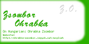 zsombor ohrabka business card